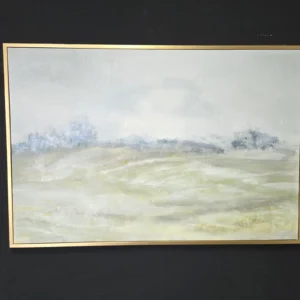 Gold frame Pic front view in a black background